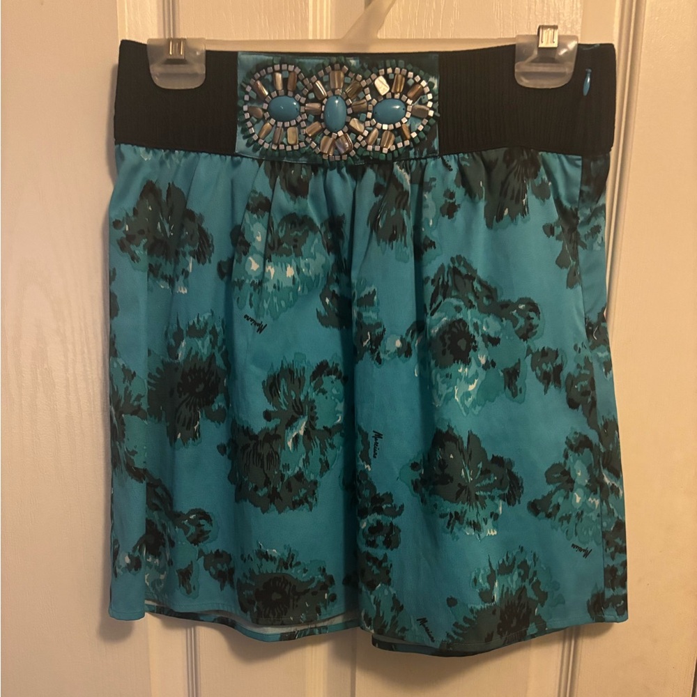 Marciano Blue Bubble Mini Skirt for Casual Wear